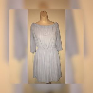 New Soprano light blue off the shoulder dress